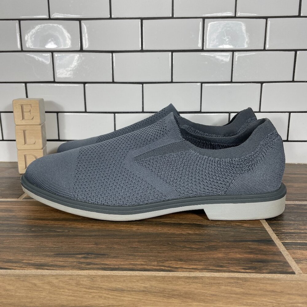 Mark Nason Skechers Monza Shoes Mens Size 11.5 Charcoal Gray Dress Knit Loafers